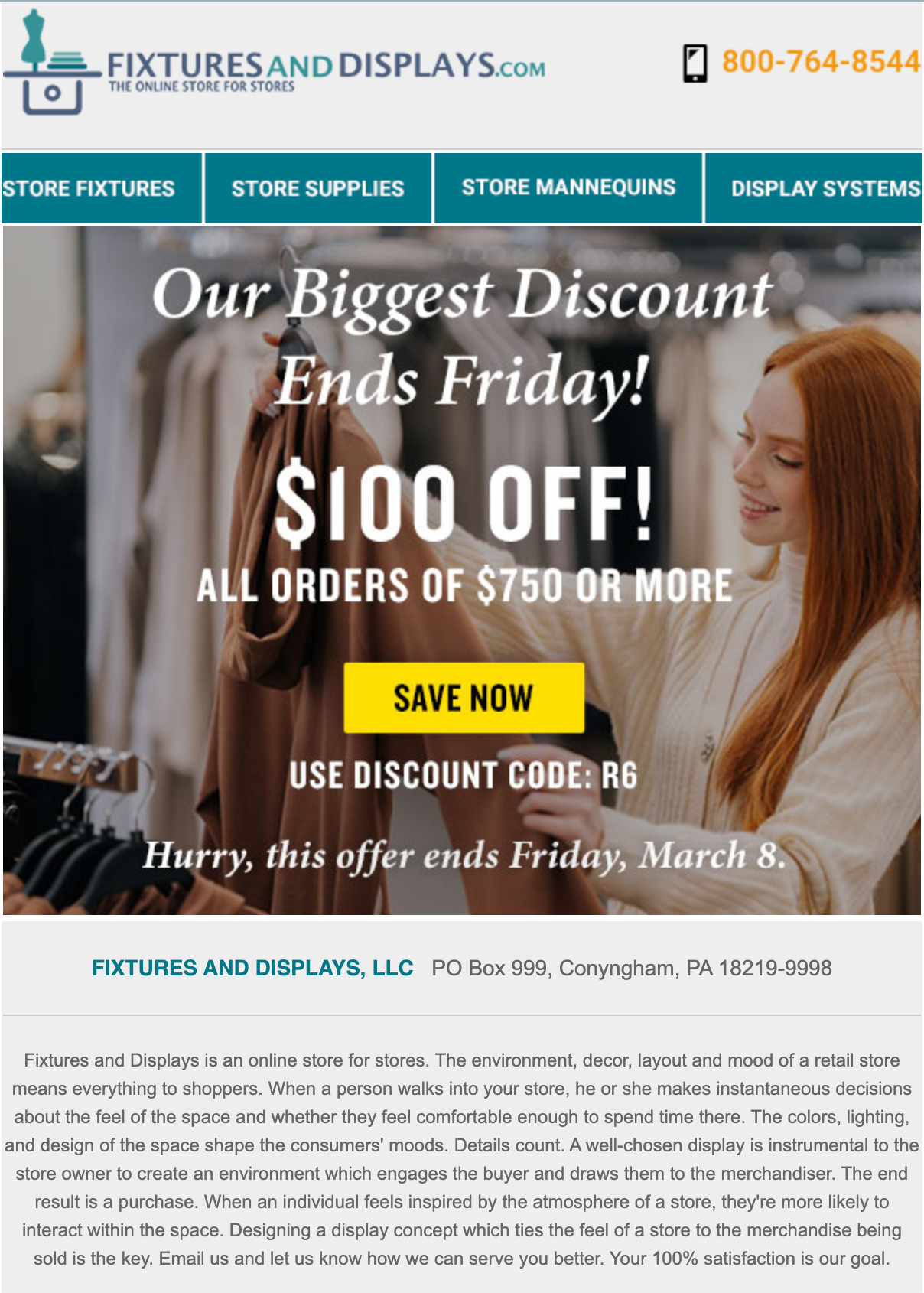 FND biggest discount promo email